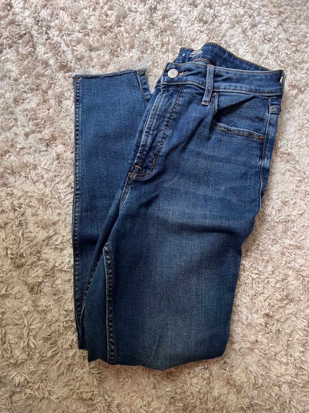 Old Navy High Rise Rockstar Skinny Leg Jeans in Deep Blue